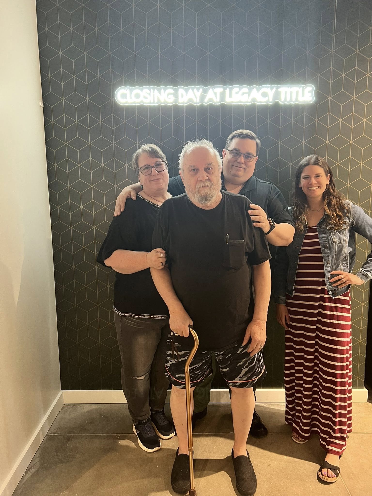 Tessa Hood Realtor with clients at closing day – Legacy Title Oklahoma